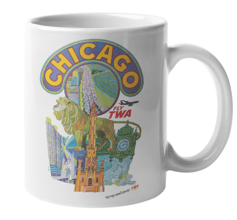 TWA Vintage Chicago Coffee Mug