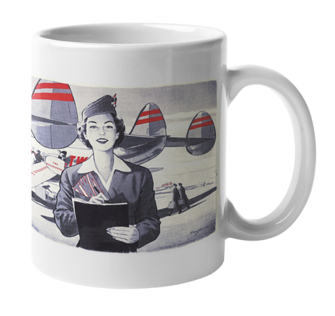 TWA Vintage Comic Coffee Mug