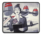 TWA Flight Attendant Comic Mousepad