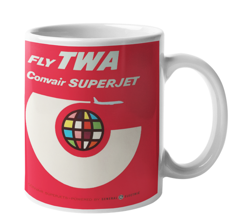 TWA Vintage Convair Coffee Mug