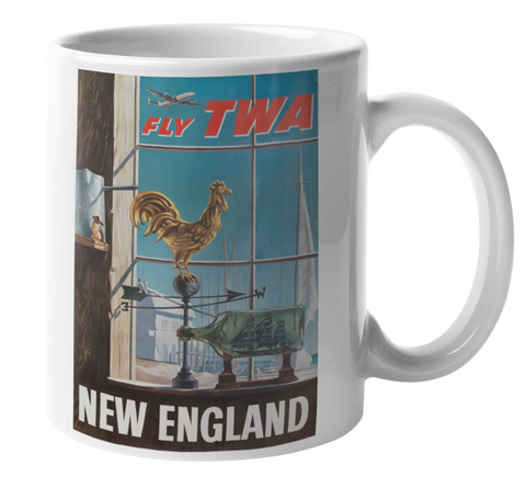 TWA Vintage New England Coffee Mug