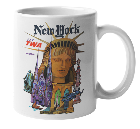 TWA Vintage New York Coffee Mug