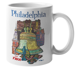 TWA Vintage Philadelphia Coffee Mug