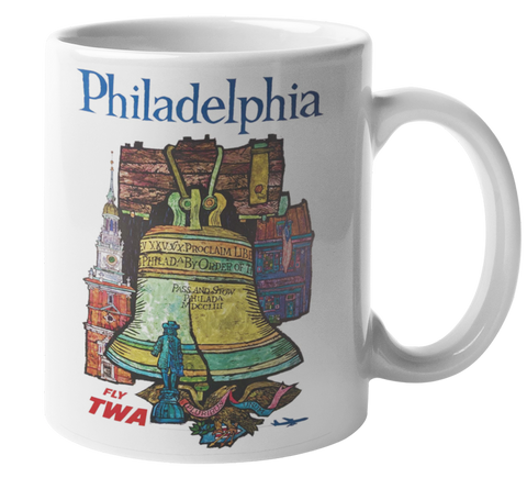 TWA Vintage Philadelphia Coffee Mug