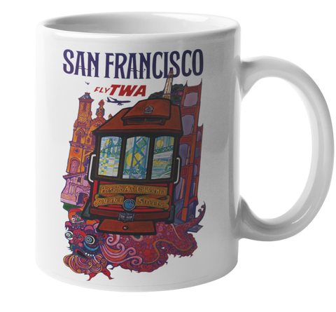 TWA Vintage San Francisco Coffee Mug