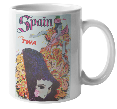 TWA Vintage Spain Coffee Mug