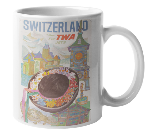 TWA Vintage Switzerland Coffee Mug