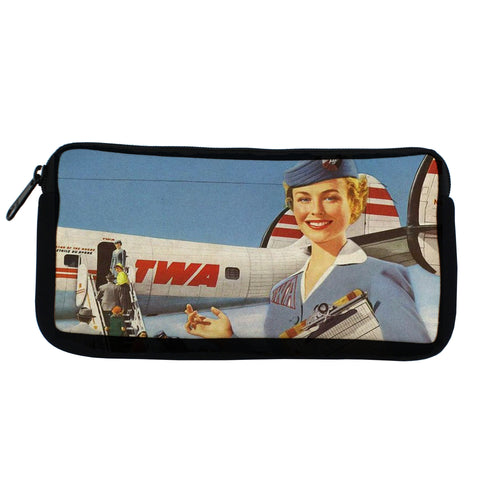 TWA Vintage Stewardess Travel Pouch