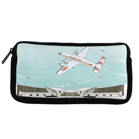 TWA Airport Vintage Travel Pouch