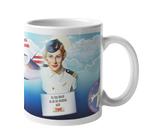 TWA Vintage Stewardess Art Collage Coffee Mug