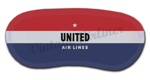 United Airlines 1940's Logo Sleep Mask