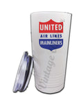 United Airlines 1940's Bag Sticker Tumbler