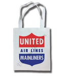 United Airlines 1940's Mainliner Cover Tote Bag