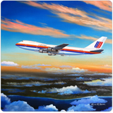 United Airlines 747 Coaster by Rick Broome