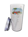 United Airlines 1950's Hawaii Bag Sticker Tumbler