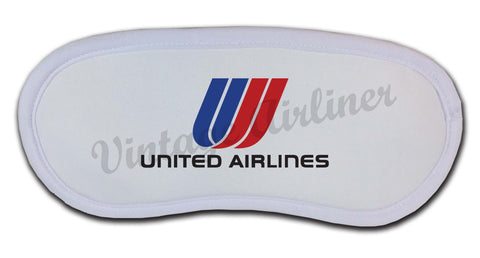 United Airlines 1974 Tulip Logo Sleep Mask