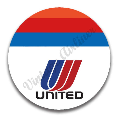 United Airlines Red & Blue Logo Magnets