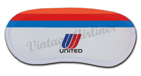 United Airlines Red & Blue Logo Sleep Mask