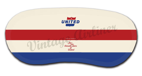 United Airlines Friendly Skies Bag Sticker Sleep Mask