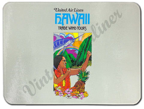 United Airlines Hawaii Glass Cutting Board