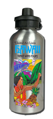United Airlines Hawaii Aluminum Water Bottle