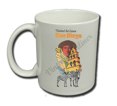 United Airlines San Diego Coffee Mug