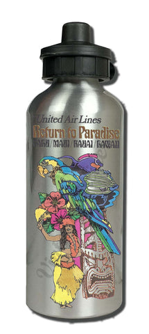 United Airlines Return To Paradise Aluminum Water Bottle