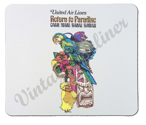 United Airlines Return To Paradise Mousepad