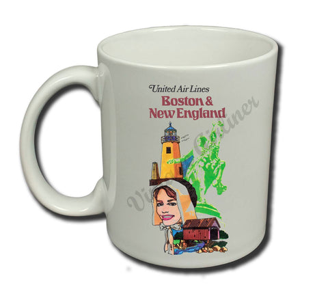 United Airlines Boston & New England Coffee Mug