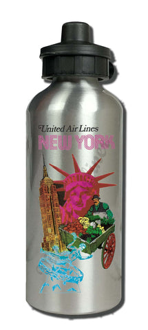 United Airlines New York Aluminum Water Bottle
