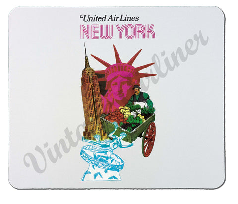 United Airlines New York Mousepad