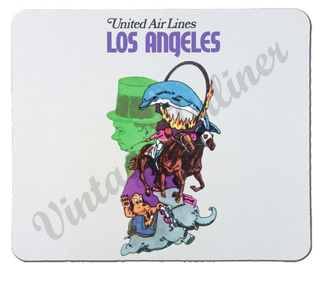 United Airlines Los Angeles Mousepad