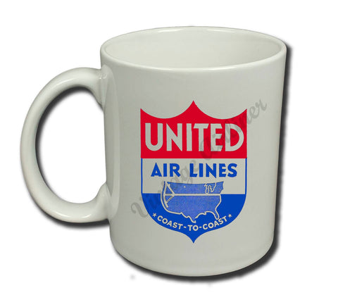 United Airlines Coast To Coast Coffee Mug