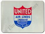 United Airlines Coast To Coast Glass Cutting Board