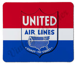 United Airlines Coast To Coast Mousepad