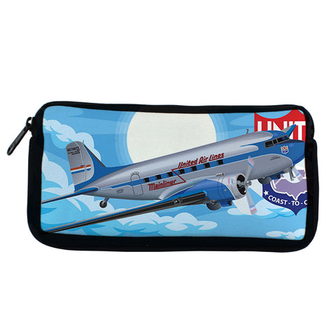 United Airlines DC3 Travel Pouch