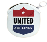 United Airlines 1940's Logo Round Coin Purse