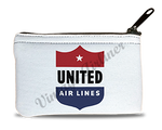 United Airlines 1940's Logo Rectangular Coin Purse