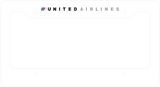 United Airlines On the Top - License Plate Frame