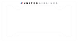 United Airlines On the Top - License Plate Frame