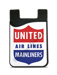 United Airlines 1940's Mainliner Bag Sticker Card Caddy