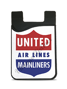United Airlines 1940's Mainliner Bag Sticker Card Caddy