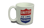 United Airlines 1940's Bag Sticker  Coffee Mug