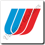 United Airlines Tulip Logo Square Coaster