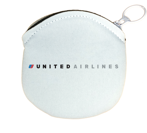 United Airlines Logo Round Coin Purse