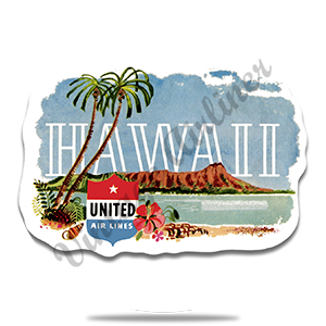 United Airlines Hawaii Round Coaster