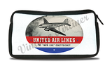 United Airlines 1940's Bag Sticker Travel Pouch