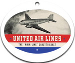 United Airlines 1940's Logo Ornaments
