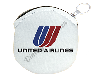United Airlines Tulip Logo Round Coin Purse
