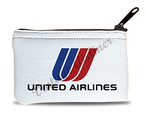 United Airlines Tulip Logo Rectangular Coin Purse